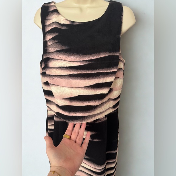 Ivanka Trump Black, Pink blush, and cream Patterned Dress - Picture 9 of 15